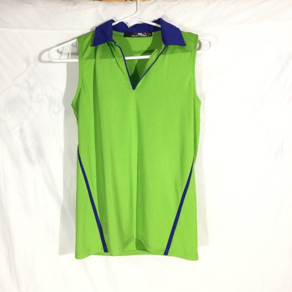 RLX Ralph Lauren Golf Collar Sleeveless Tank Polo - Picture 2 of 12